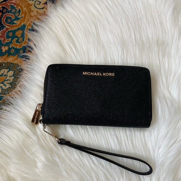 Michael Kors Handbags - Michael Kors: Black Glitter Wallet